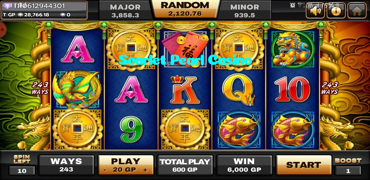Scarlet Pearl Casino casino presented on mobile device in Pakistan with slots and live games